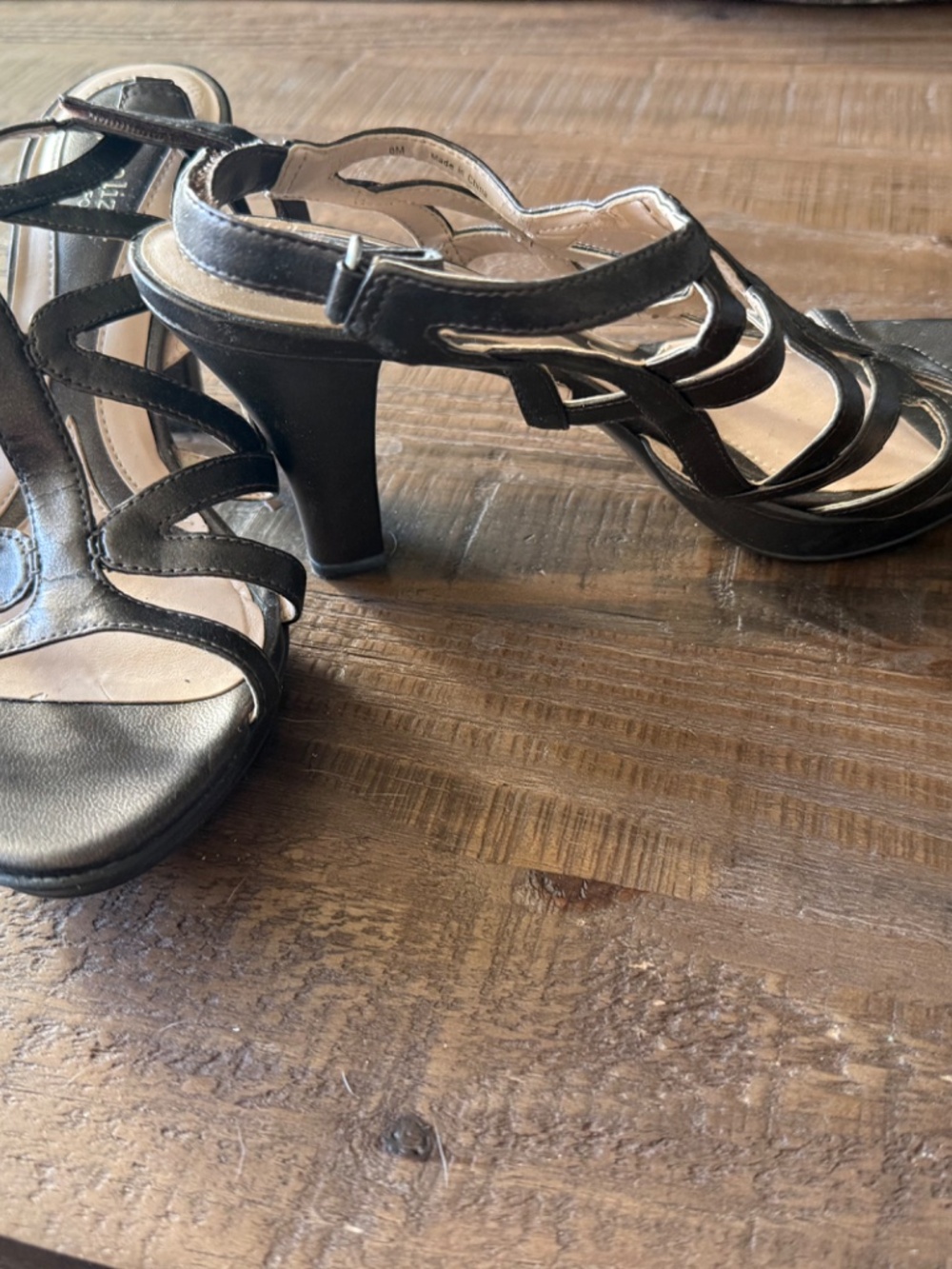 NWOT Dark bronze naturalized Danya dress sandals - Picture 2 of 3